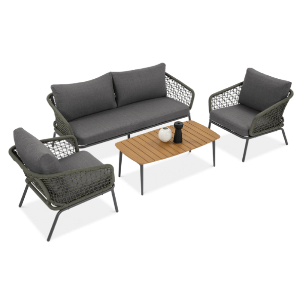 Zestaw mebli ogrodowych ROMA Caffe Hunter Green Furrore