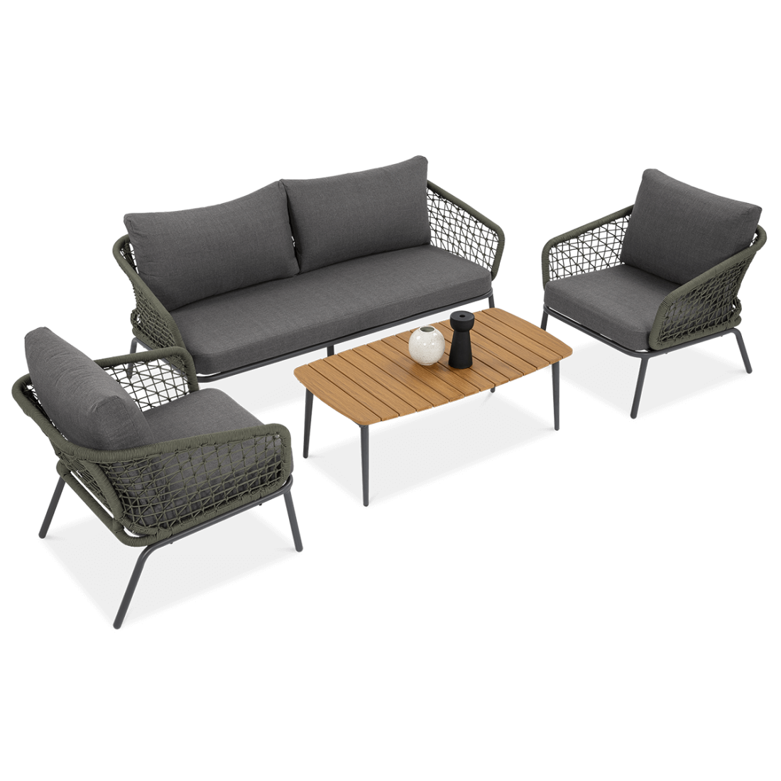 Zestaw mebli ogrodowych ROMA Caffe Hunter Green Furrore