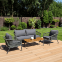 Zestaw mebli ogrodowych ROMA Caffe Hunter Green Furrore