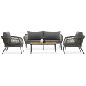 Zestaw mebli ogrodowych ROMA Caffe Hunter Green Furrore