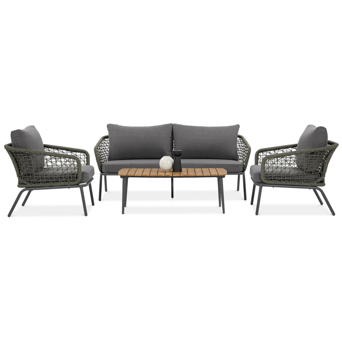 Zestaw mebli ogrodowych ROMA Caffe Hunter Green Furrore