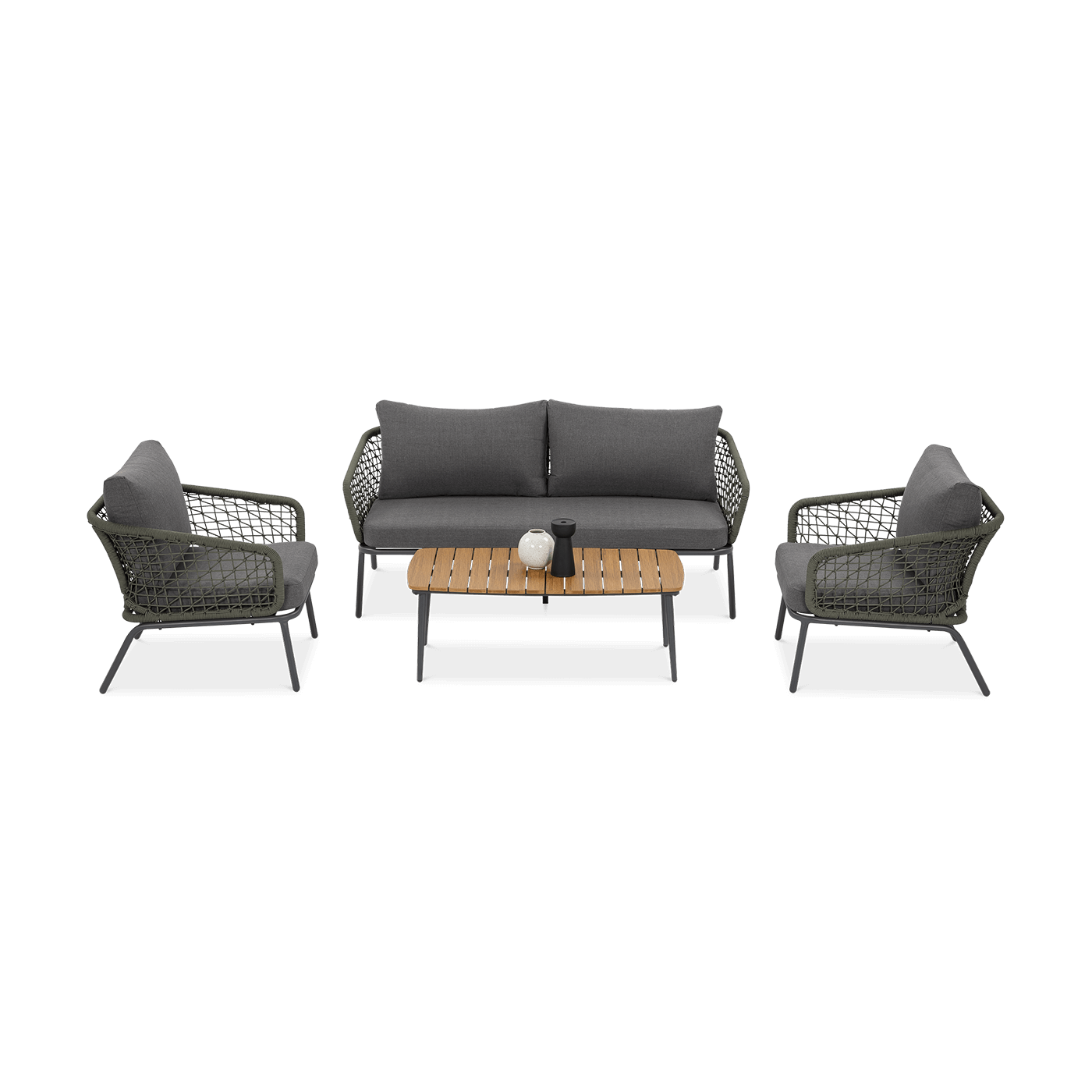 Zestaw mebli ogrodowych ROMA Caffe Hunter Green Furrore