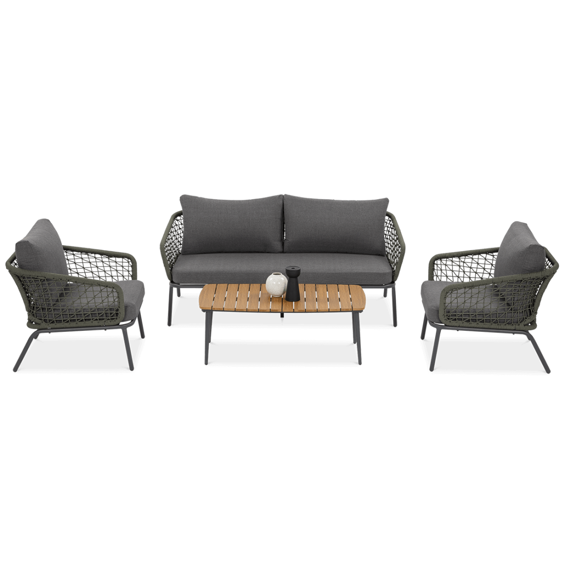 Zestaw mebli ogrodowych ROMA Caffe Hunter Green Furrore