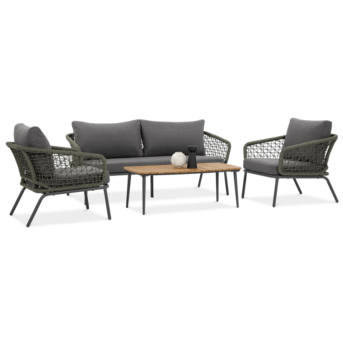 Zestaw mebli ogrodowych ROMA Caffe Hunter Green Furrore