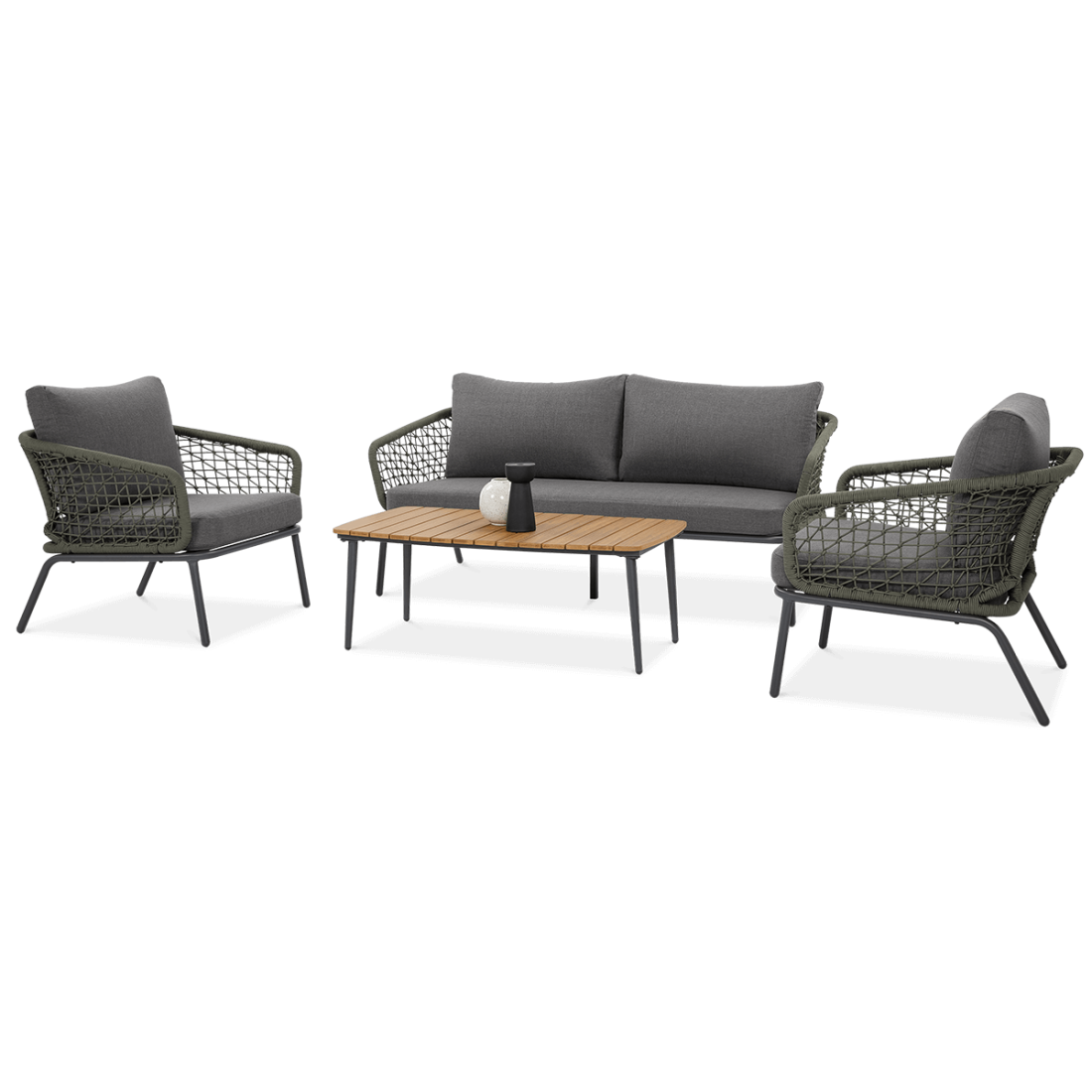 Zestaw mebli ogrodowych ROMA Caffe Hunter Green Furrore