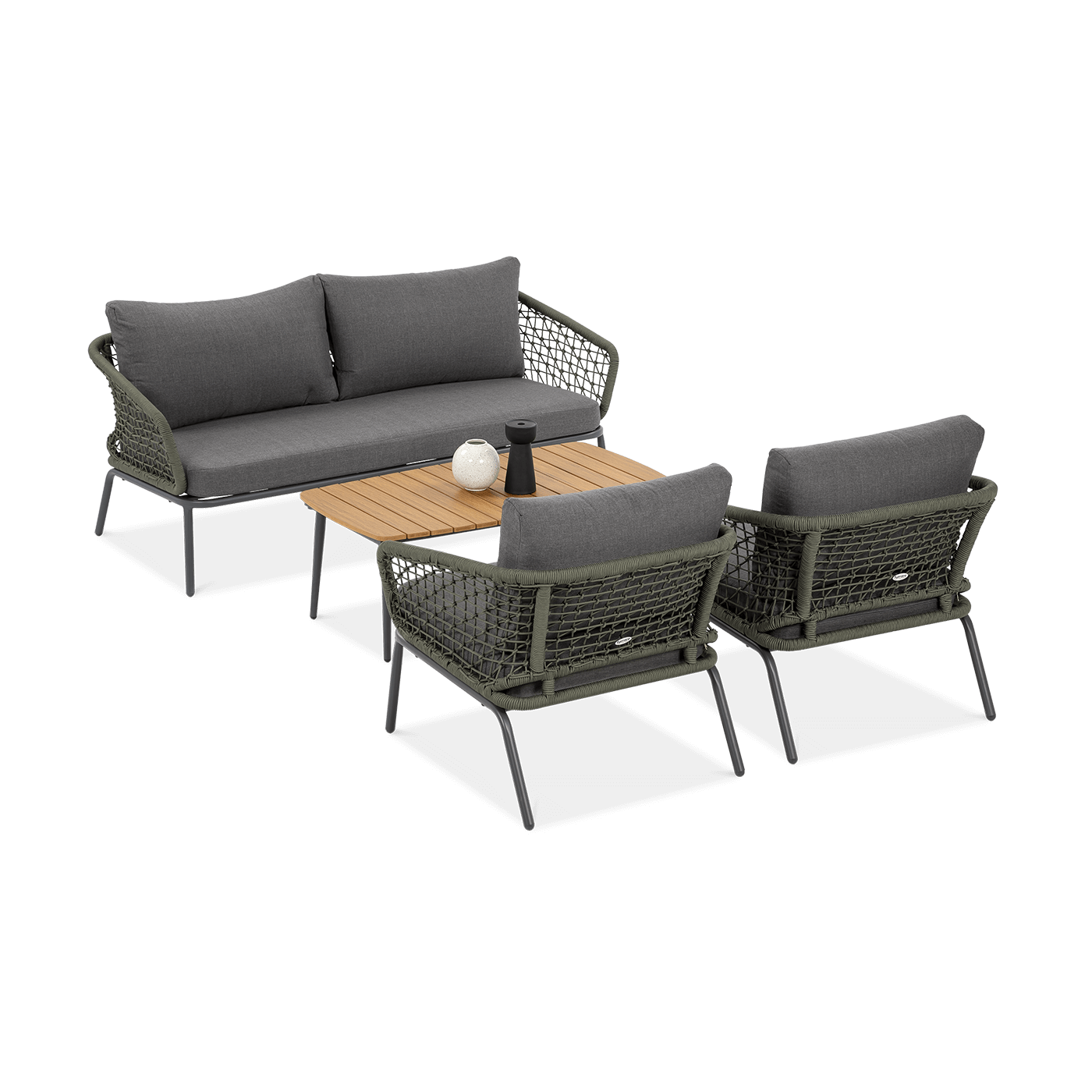 Zestaw mebli ogrodowych ROMA Caffe Hunter Green Furrore