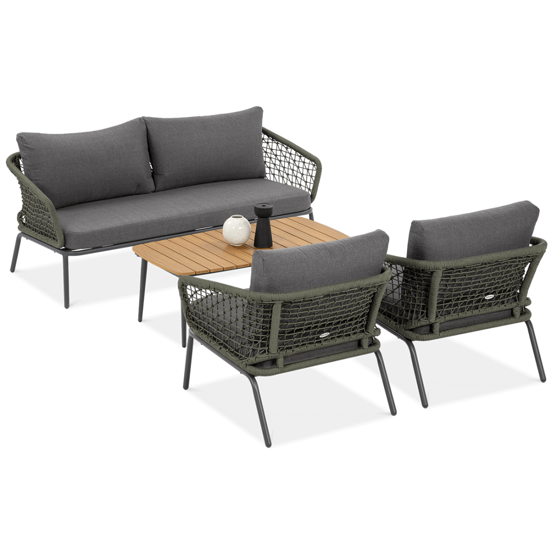 Zestaw mebli ogrodowych ROMA Caffe Hunter Green Furrore