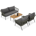 Zestaw mebli ogrodowych ROMA Caffe Hunter Green Furrore