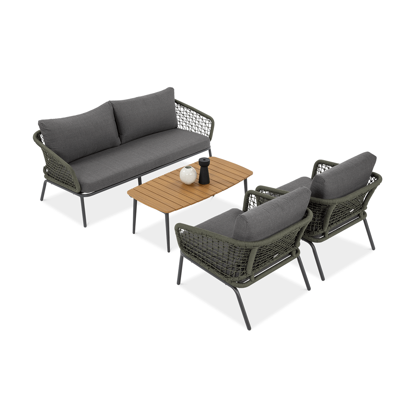 Zestaw mebli ogrodowych ROMA Caffe Hunter Green Furrore