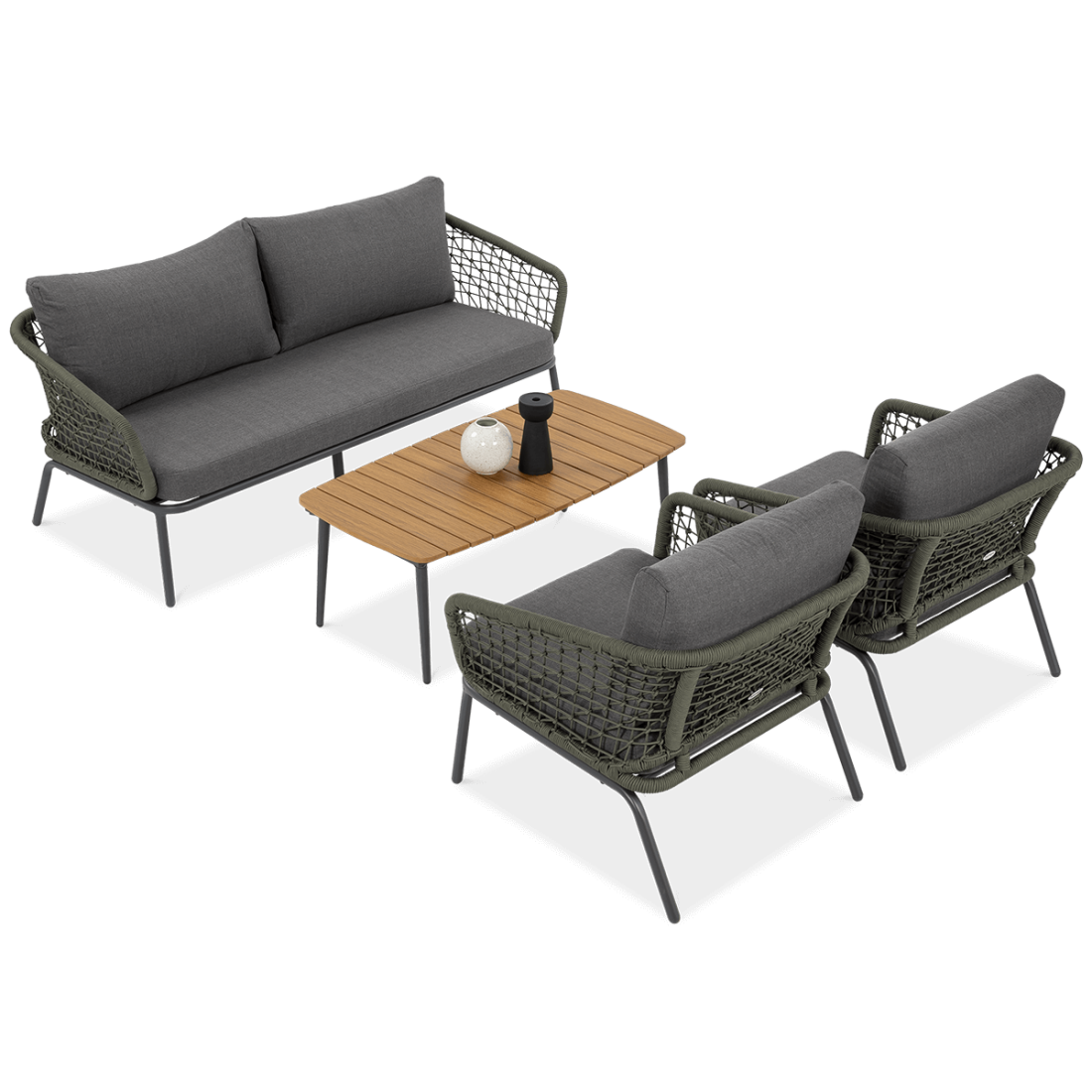 Zestaw mebli ogrodowych ROMA Caffe Hunter Green Furrore