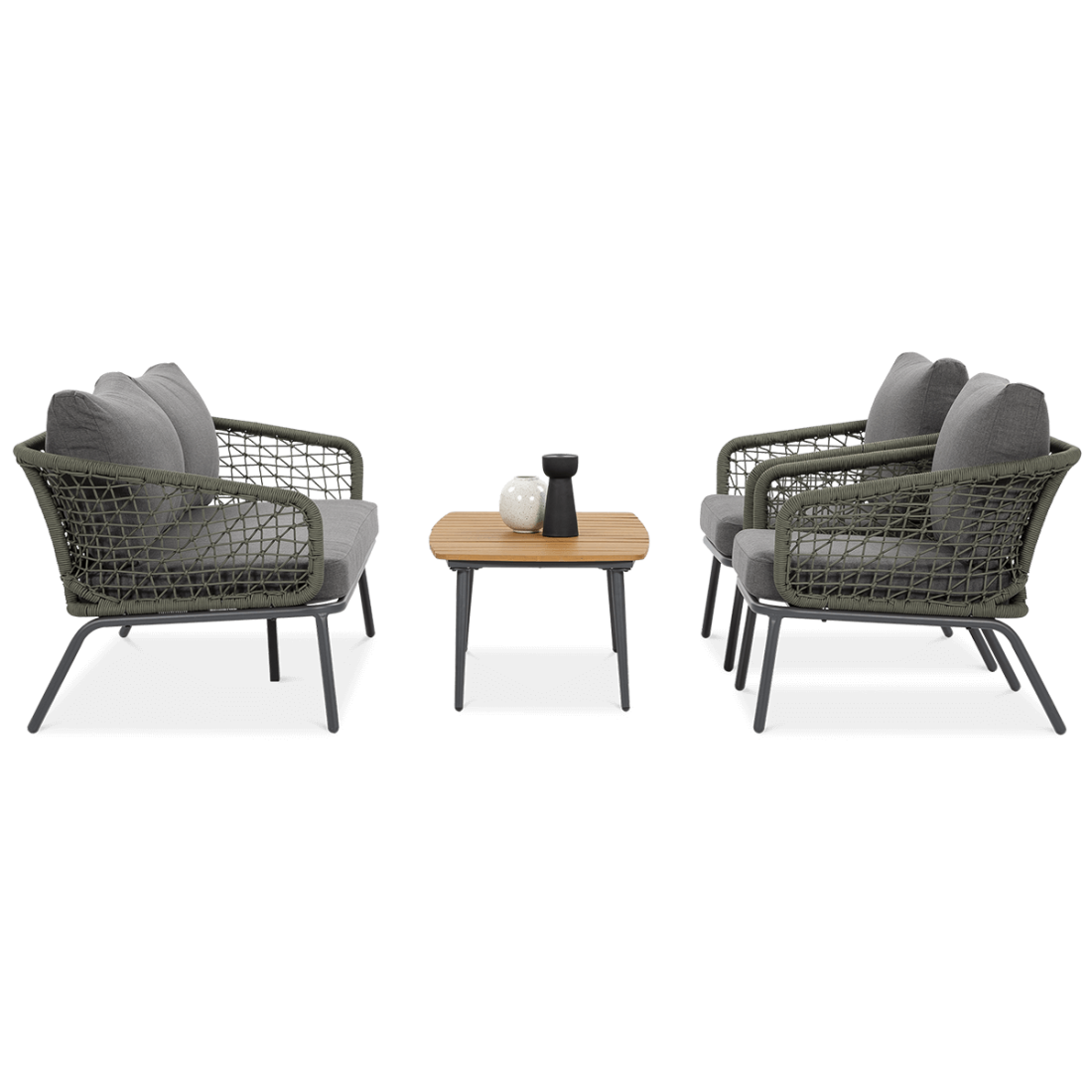 Zestaw mebli ogrodowych ROMA Caffe Hunter Green Furrore