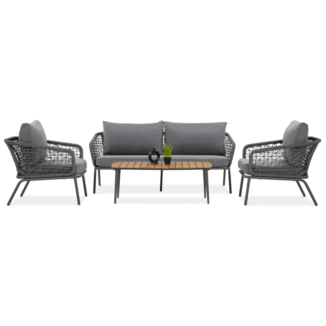 Meble Ogrodowe Roma Caffe Dark Grey Furrore