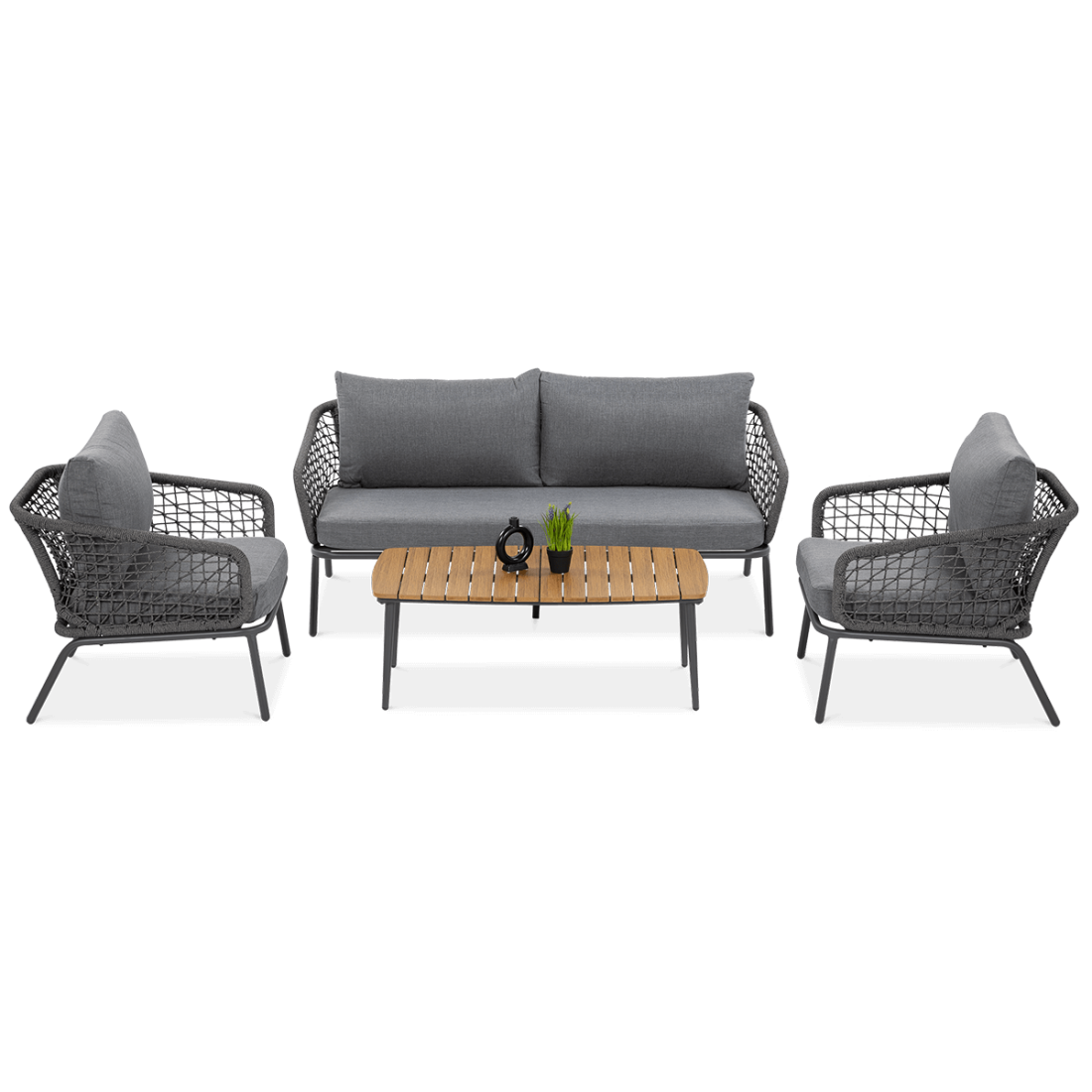 Meble Ogrodowe Roma Caffe Dark Grey Furrore