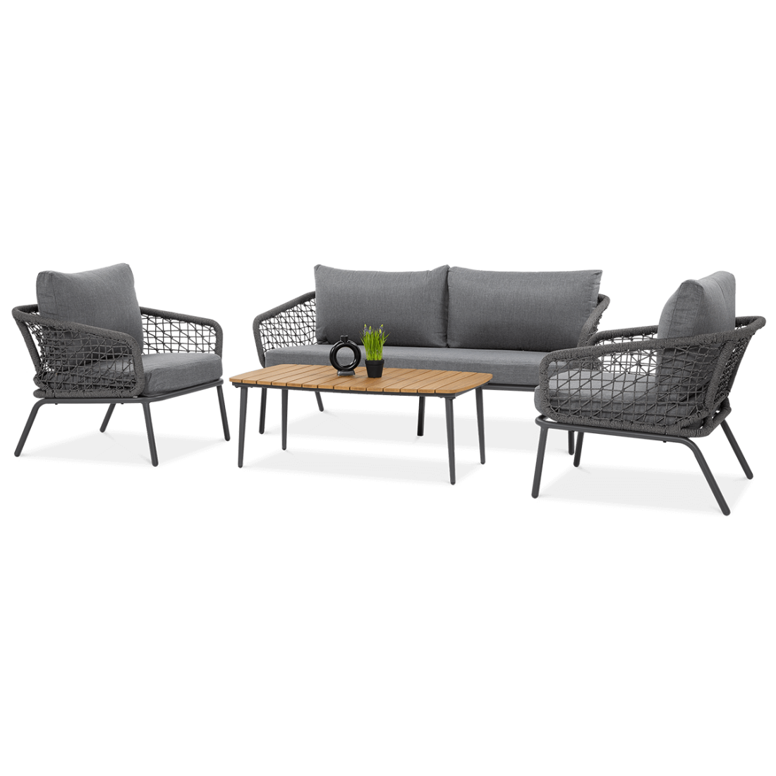 Meble Ogrodowe Roma Caffe Dark Grey Furrore