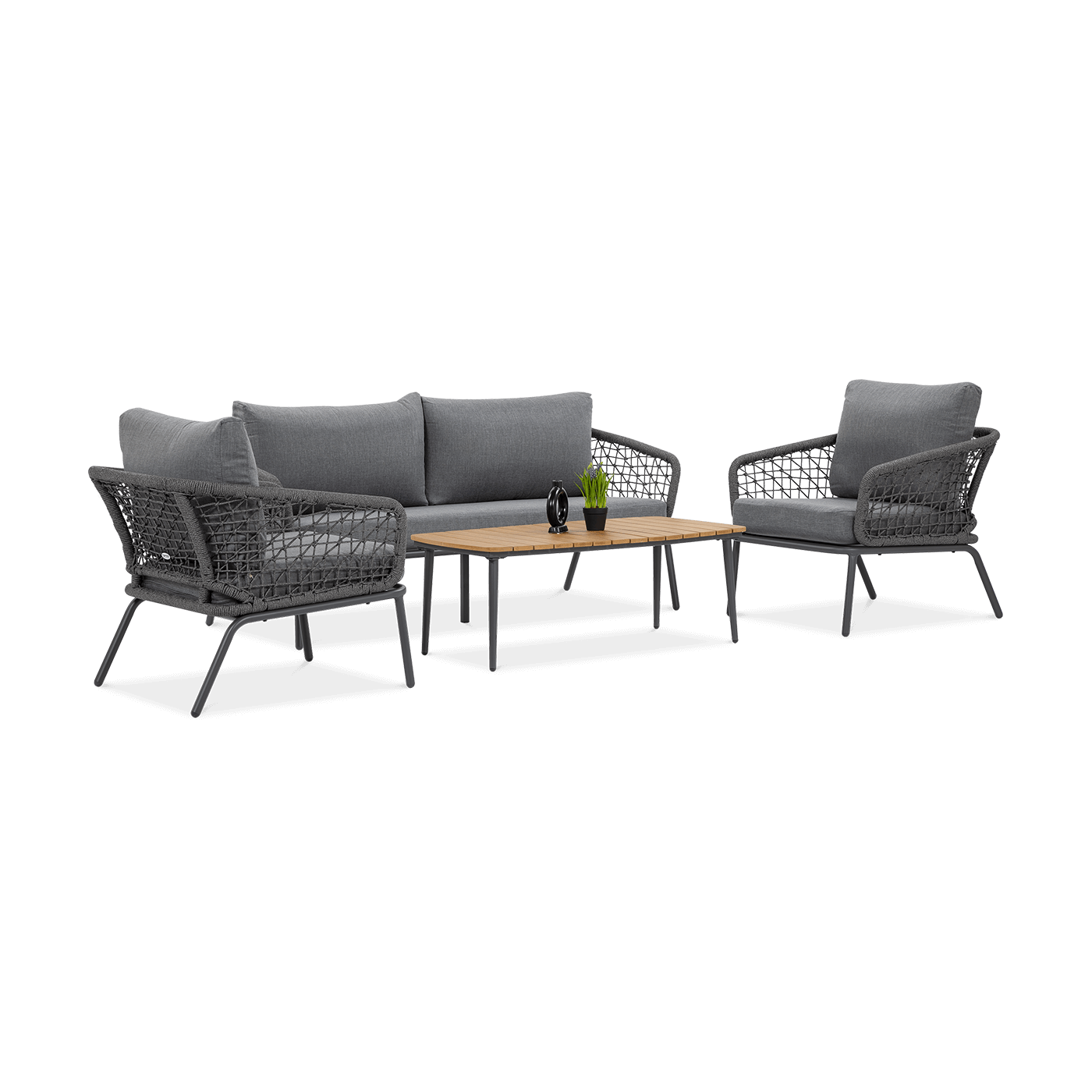 Meble Ogrodowe Roma Caffe Dark Grey Furrore