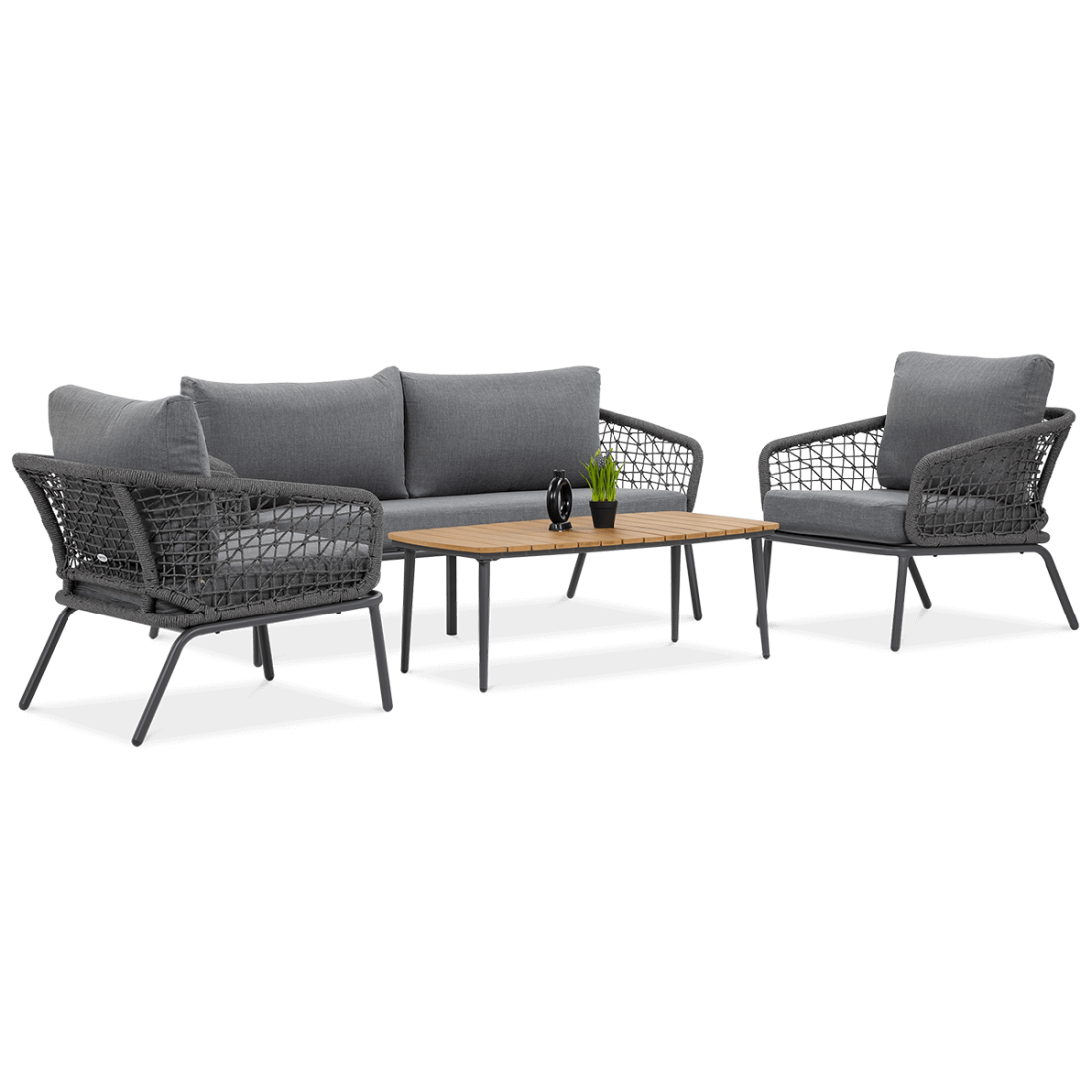 Meble Ogrodowe Roma Caffe Dark Grey Furrore