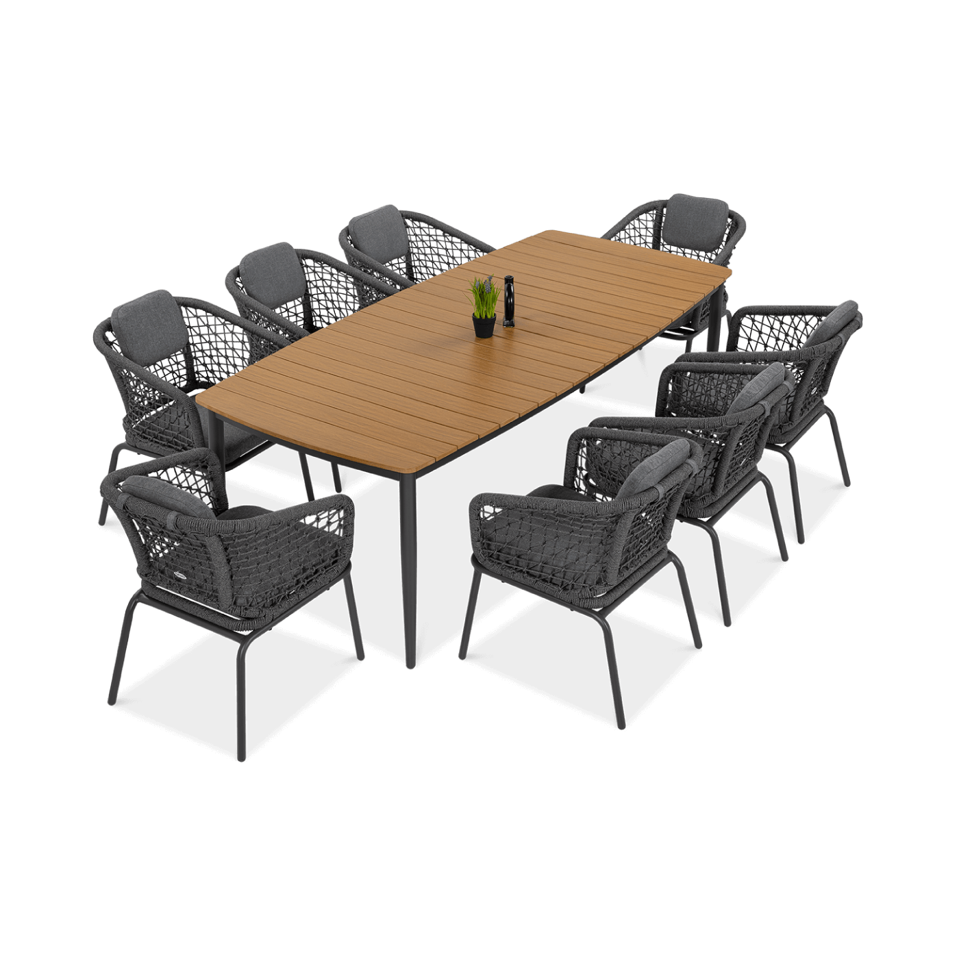 Zestaw jadalniany Roma Dinning 81 Dark Grey Furrore