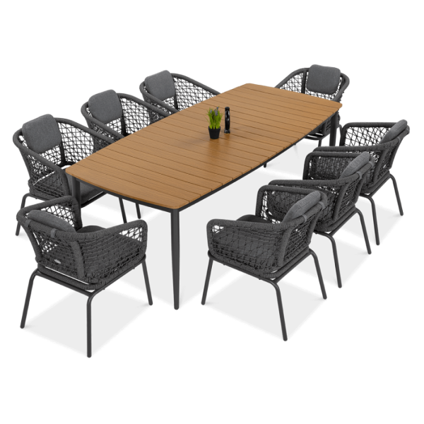 Zestaw jadalniany Roma Dinning 81 Dark Grey Furrore