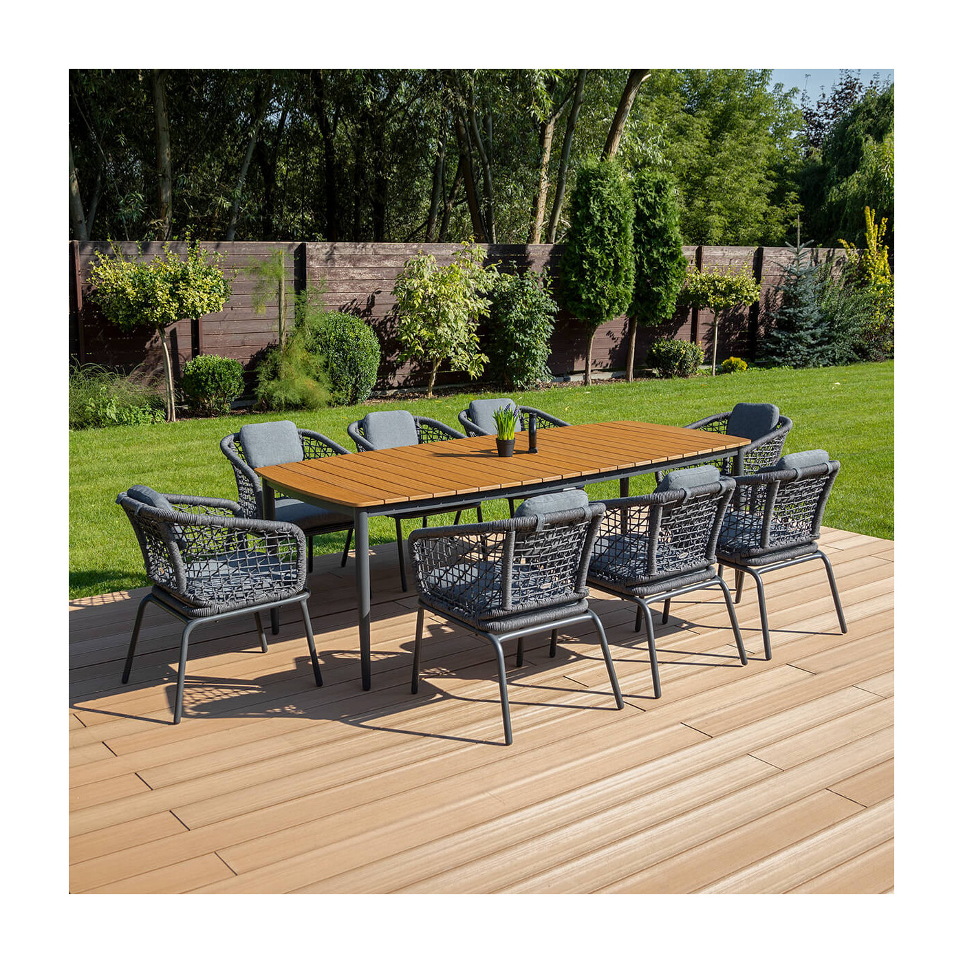 Zestaw jadalniany Roma Dinning 81 Dark Grey Furrore