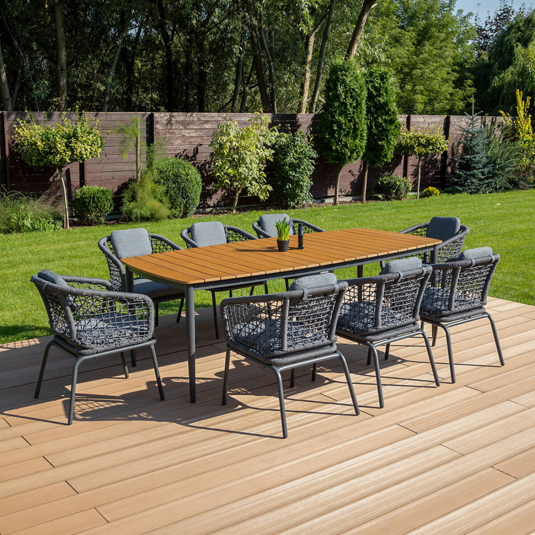 Zestaw jadalniany Roma Dinning 81 Dark Grey Furrore