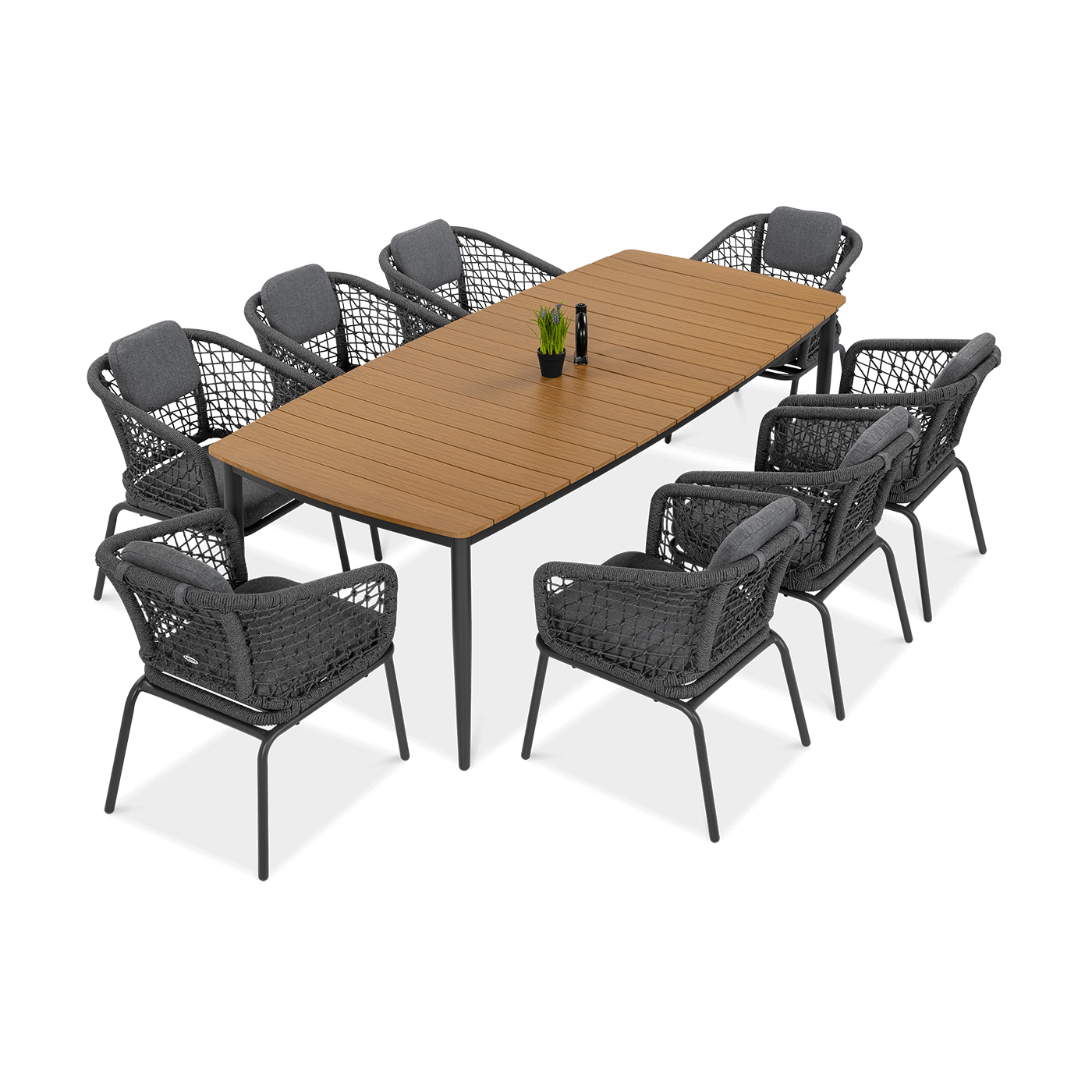 Zestaw jadalniany Roma Dinning 81 Dark Grey Furrore