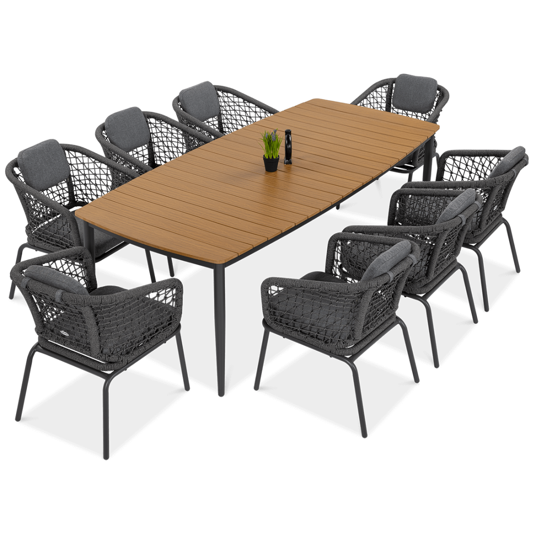 Zestaw jadalniany Roma Dinning 81 Dark Grey Furrore