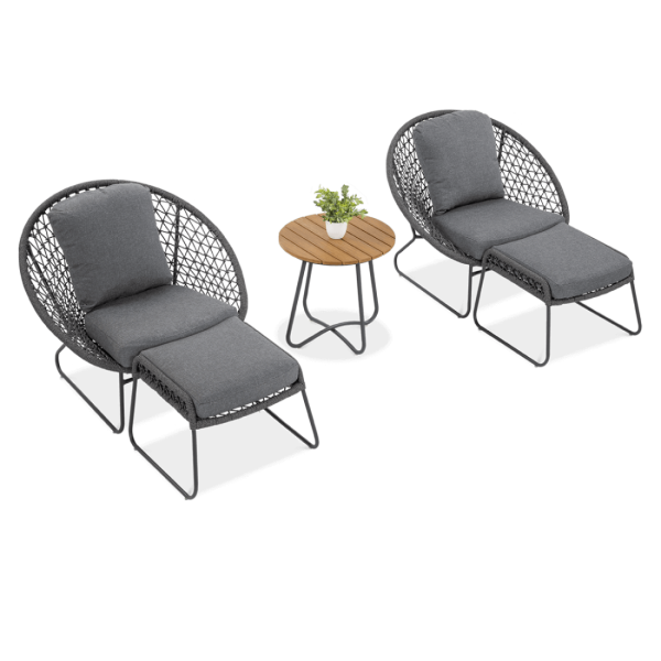 AMANTI DUO Dark Grey garden set