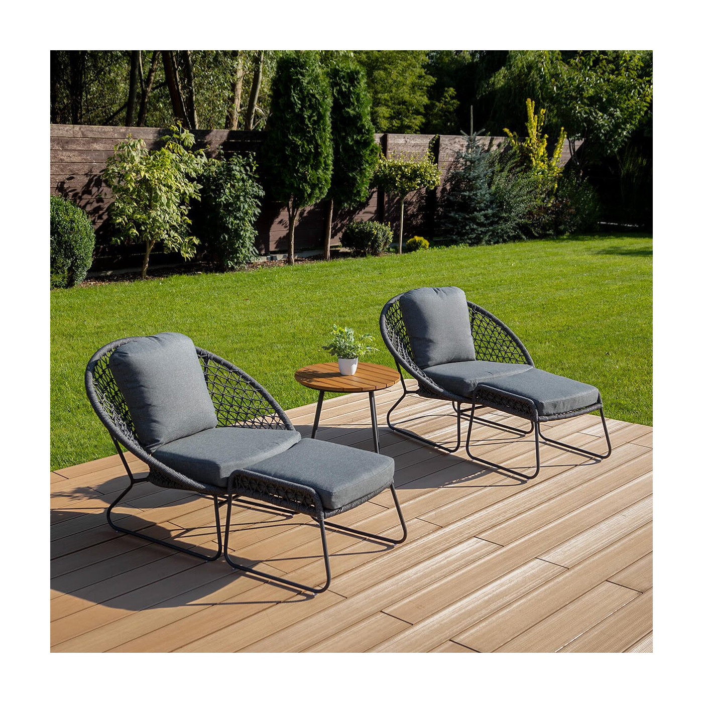 Zestaw ogrodowy AMANTI DUO Dark Grey