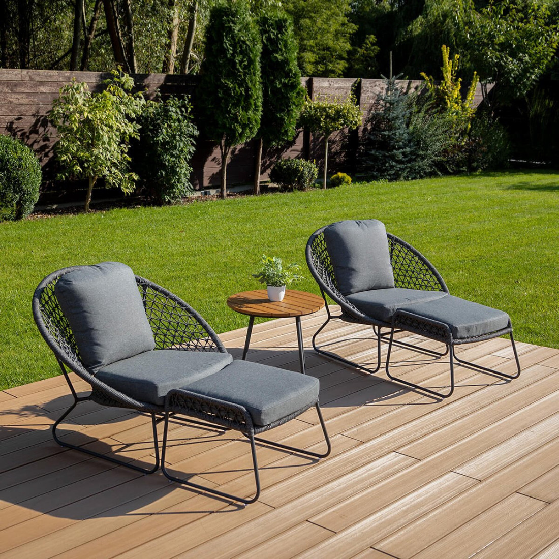 Zestaw ogrodowy AMANTI DUO Dark Grey