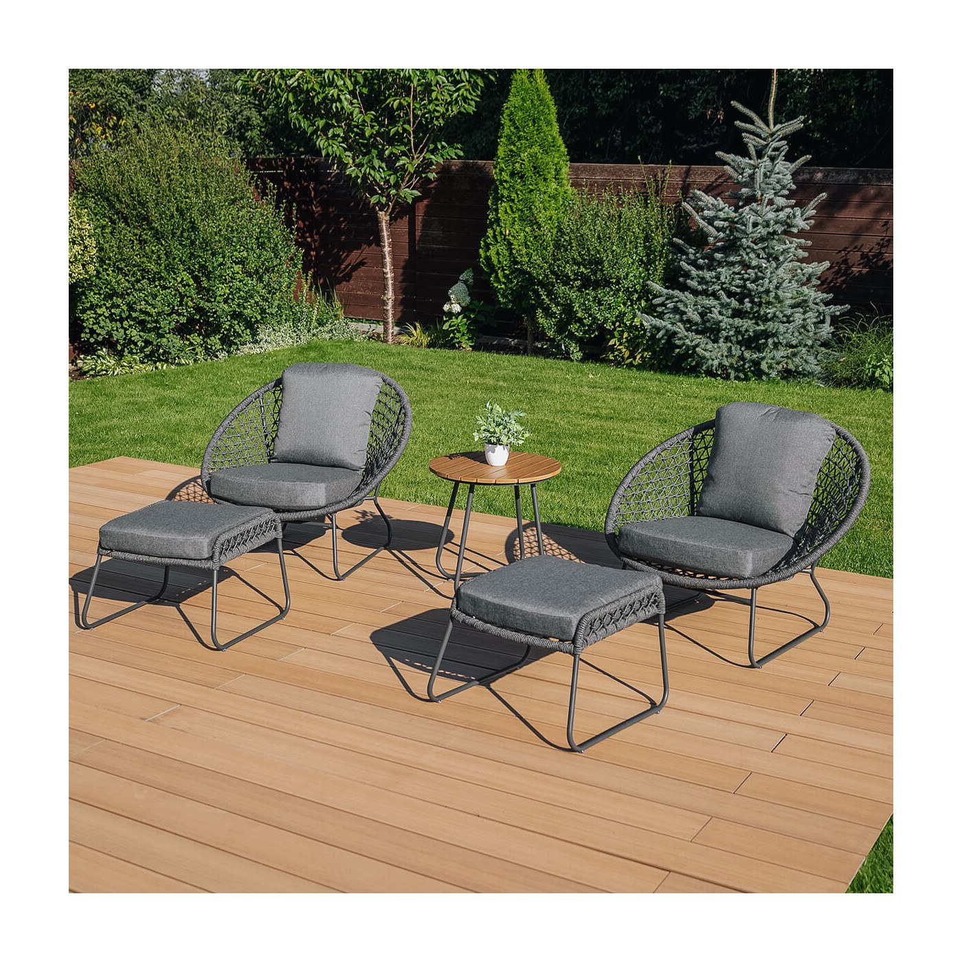 Zestaw ogrodowy AMANTI DUO Dark Grey