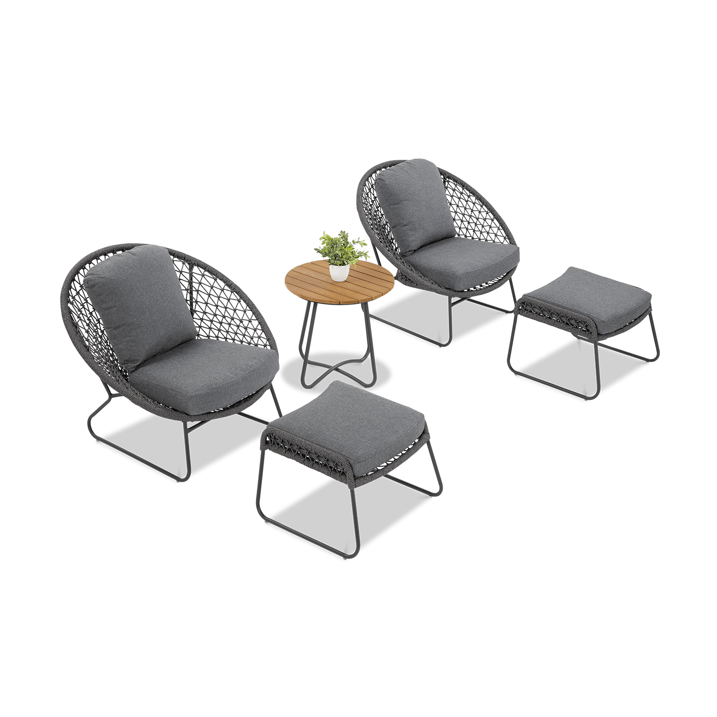 Zestaw ogrodowy AMANTI DUO Dark Grey