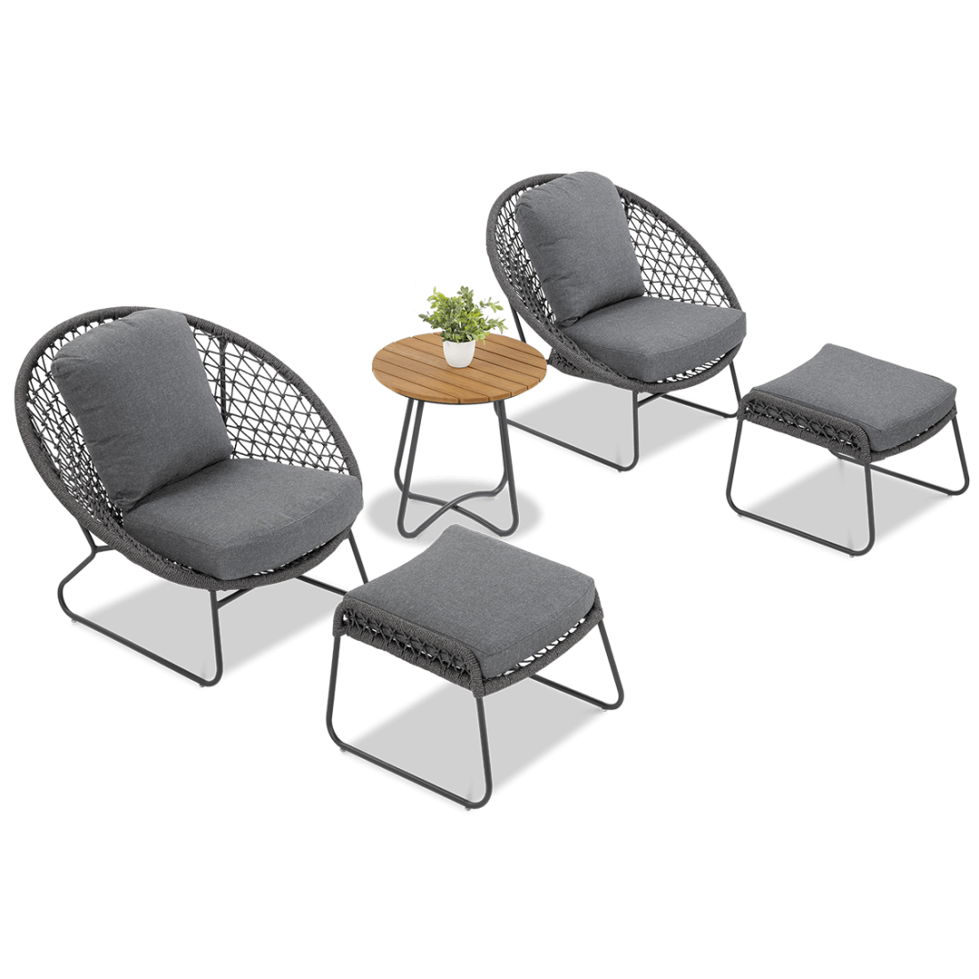 Zestaw ogrodowy AMANTI DUO Dark Grey