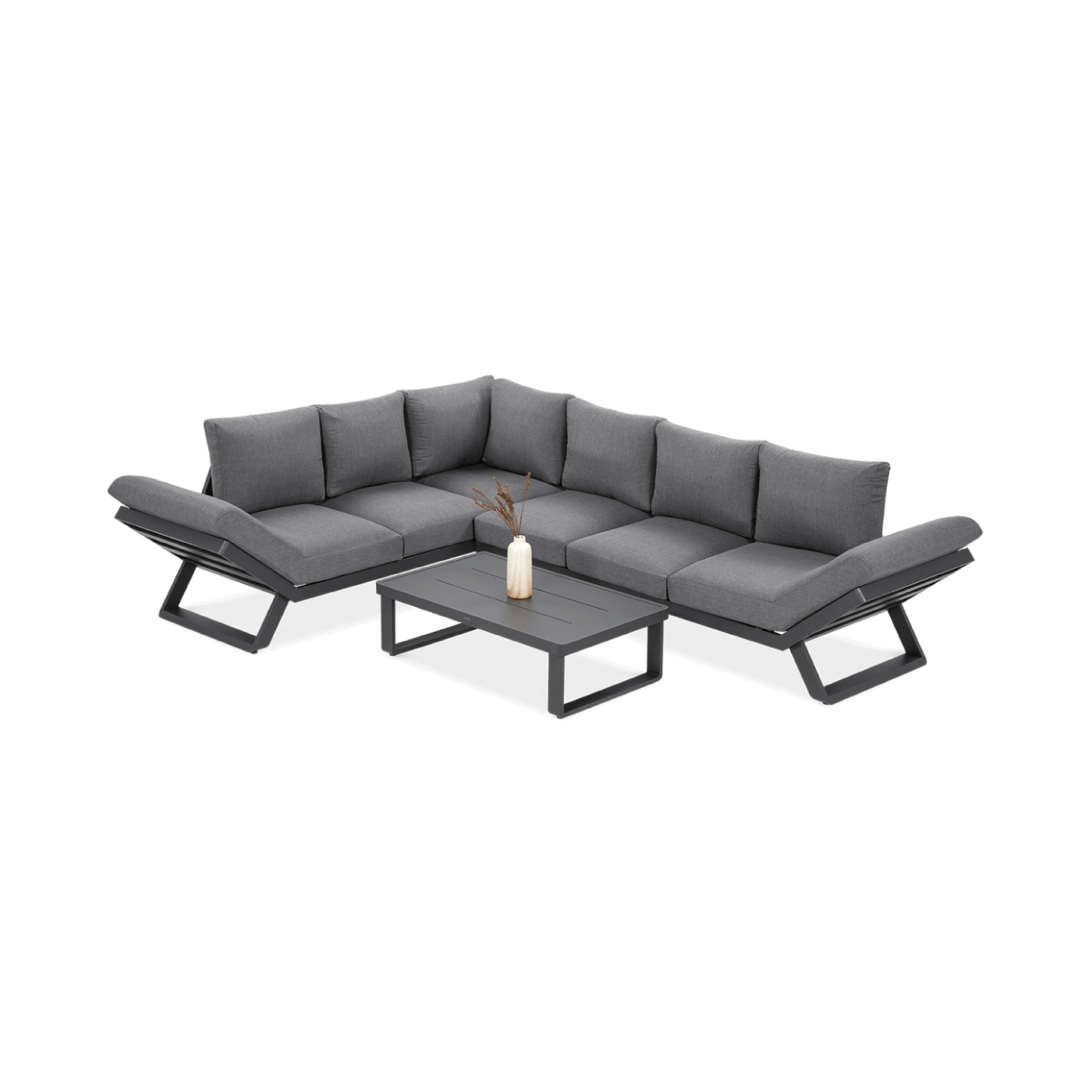 TROFEO CORNER SOFA DARK GREY