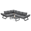 TROFEO CORNER SOFA DARK GREY