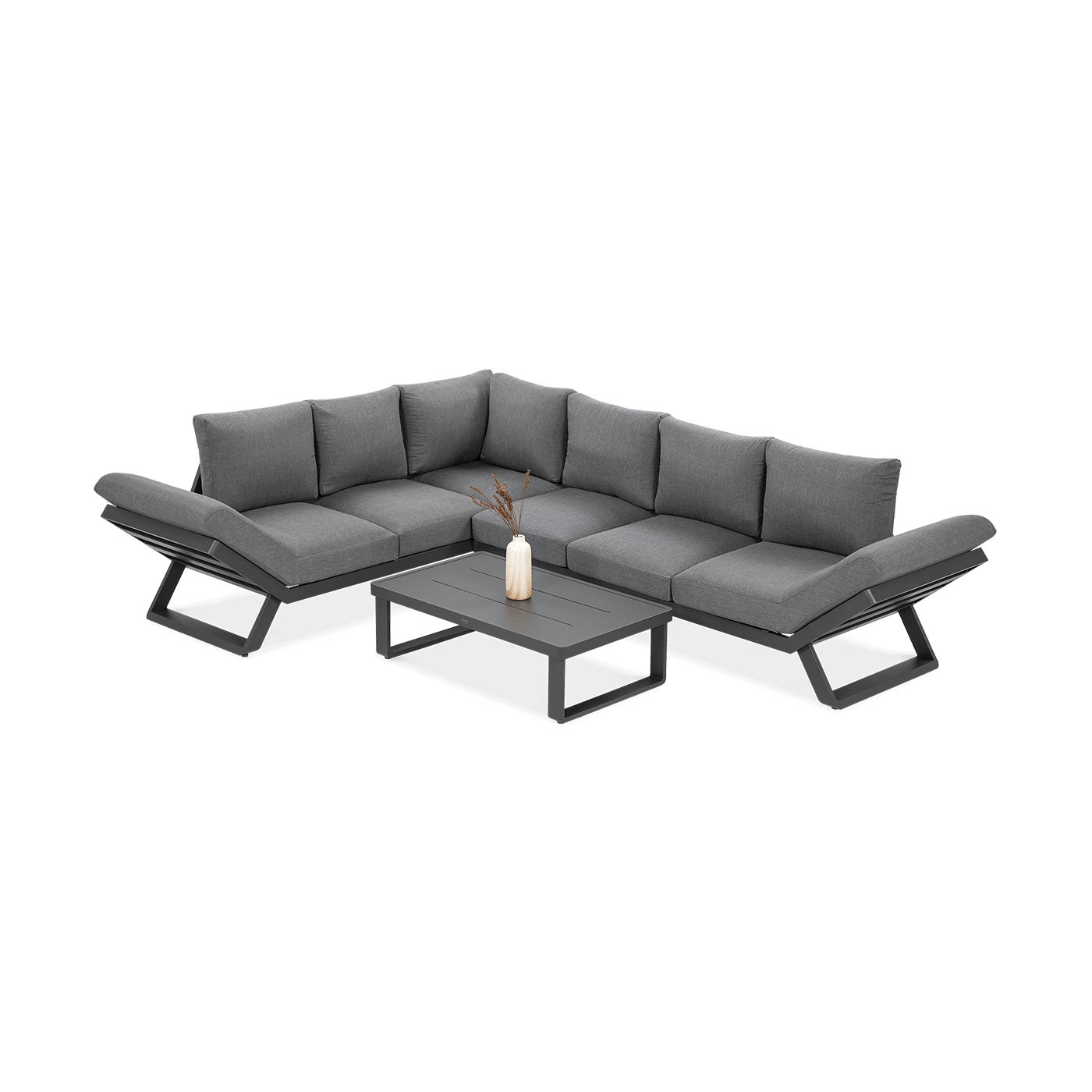 TROFEO CORNER SOFA DARK GREY