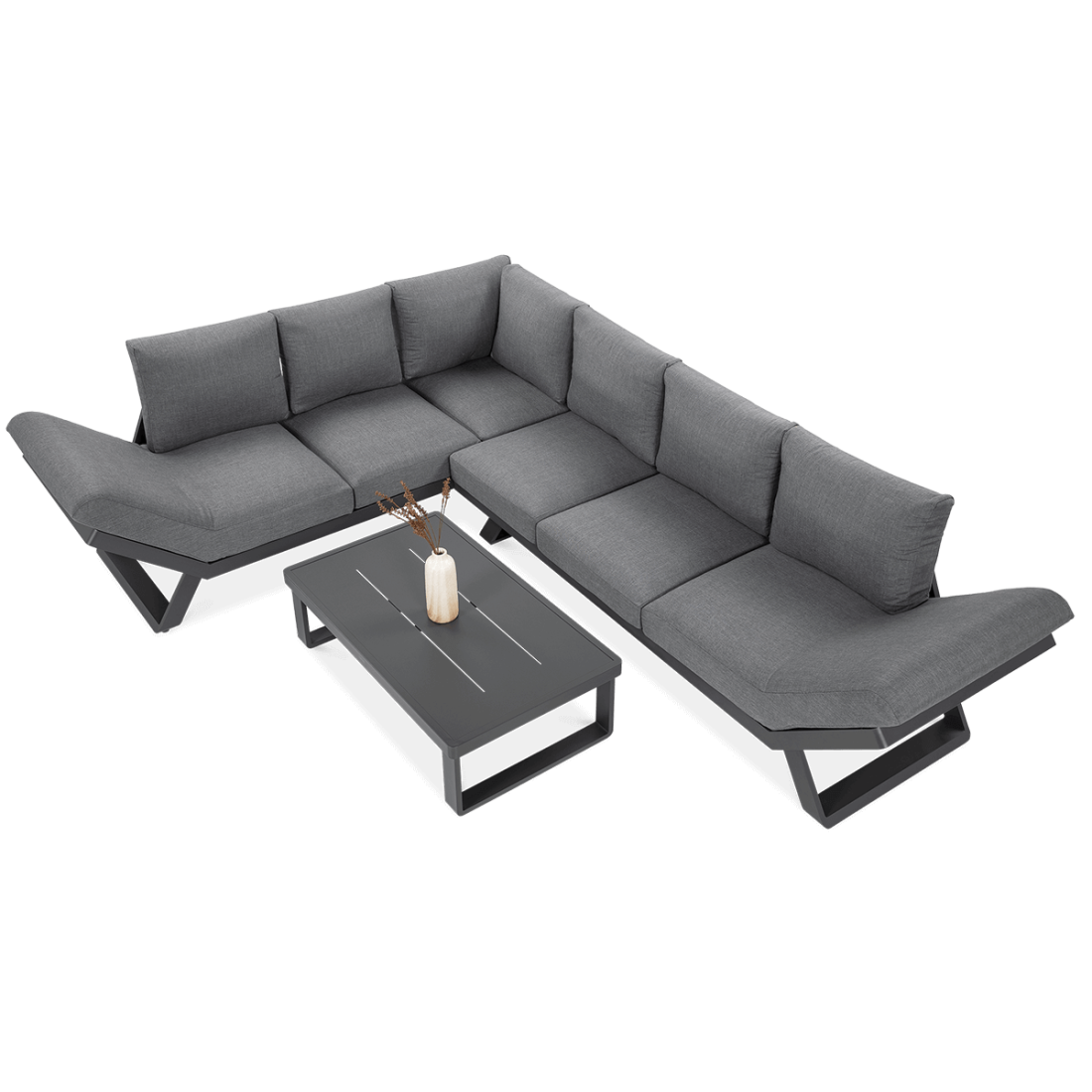 TROFEO CORNER SOFA DARK GREY