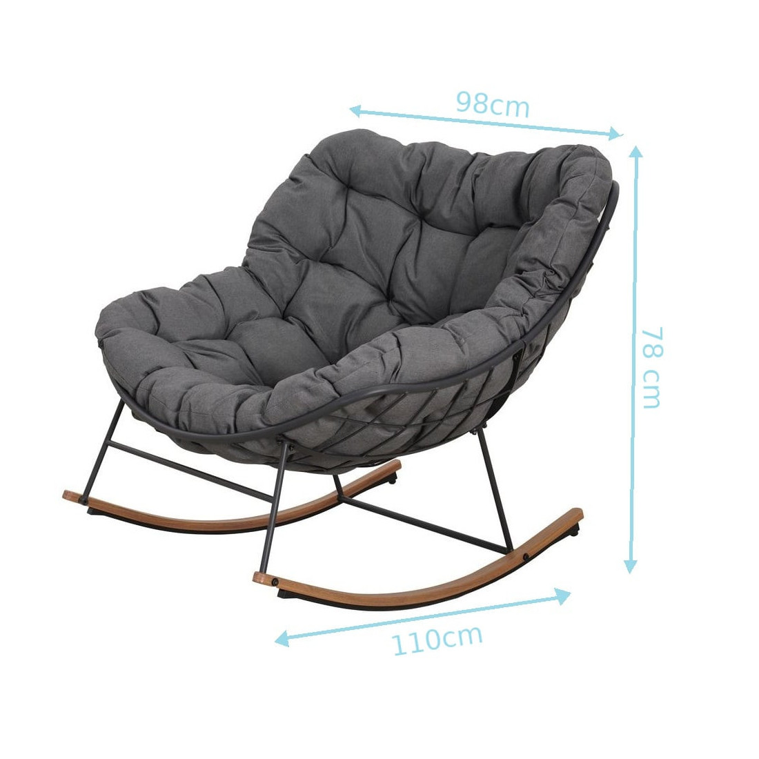 RONDA FOTEL BUJANY DARK GREY