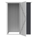 Przestronne drzwi do domku narzędziowego Kent 143x89 Cold Grey Hardmaister