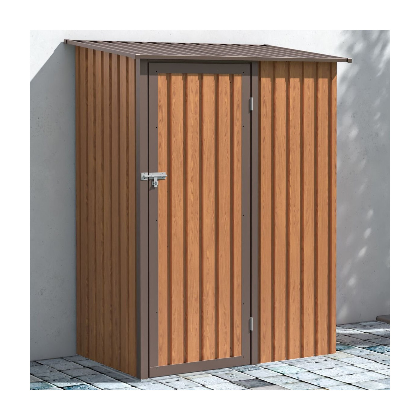 Domek narzędziowy w ogródku Kent 143x89 Oak/Brown Hardmaister