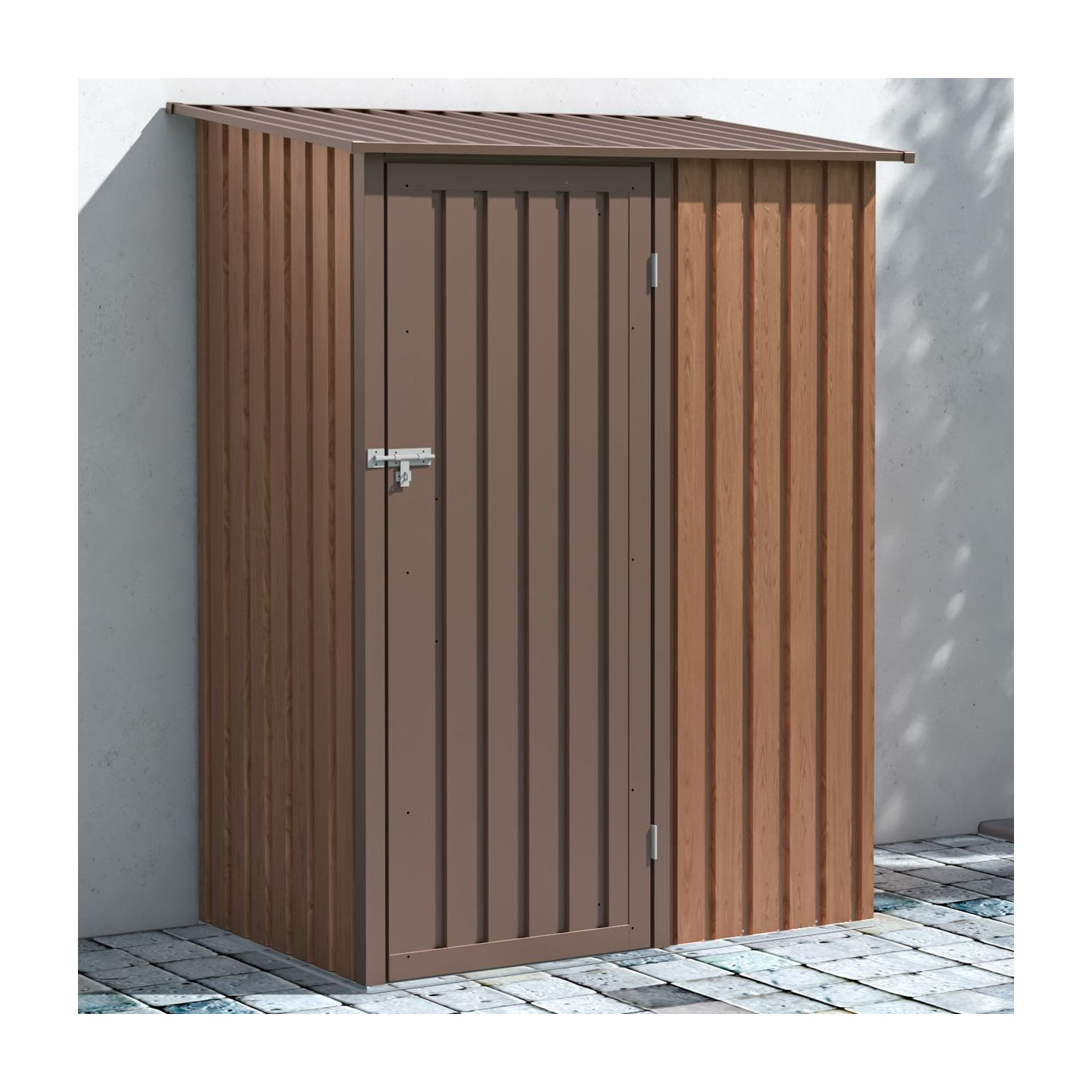 Domek narzędziowy w ogrodzie Kent 143x89 Walnut Hardmaister