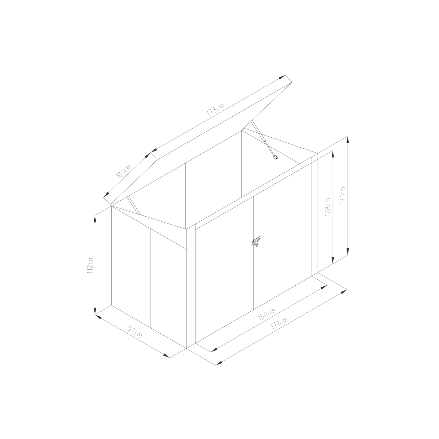 DAVIS 6x3 COLD GREY SEGREGATION BUILDING
