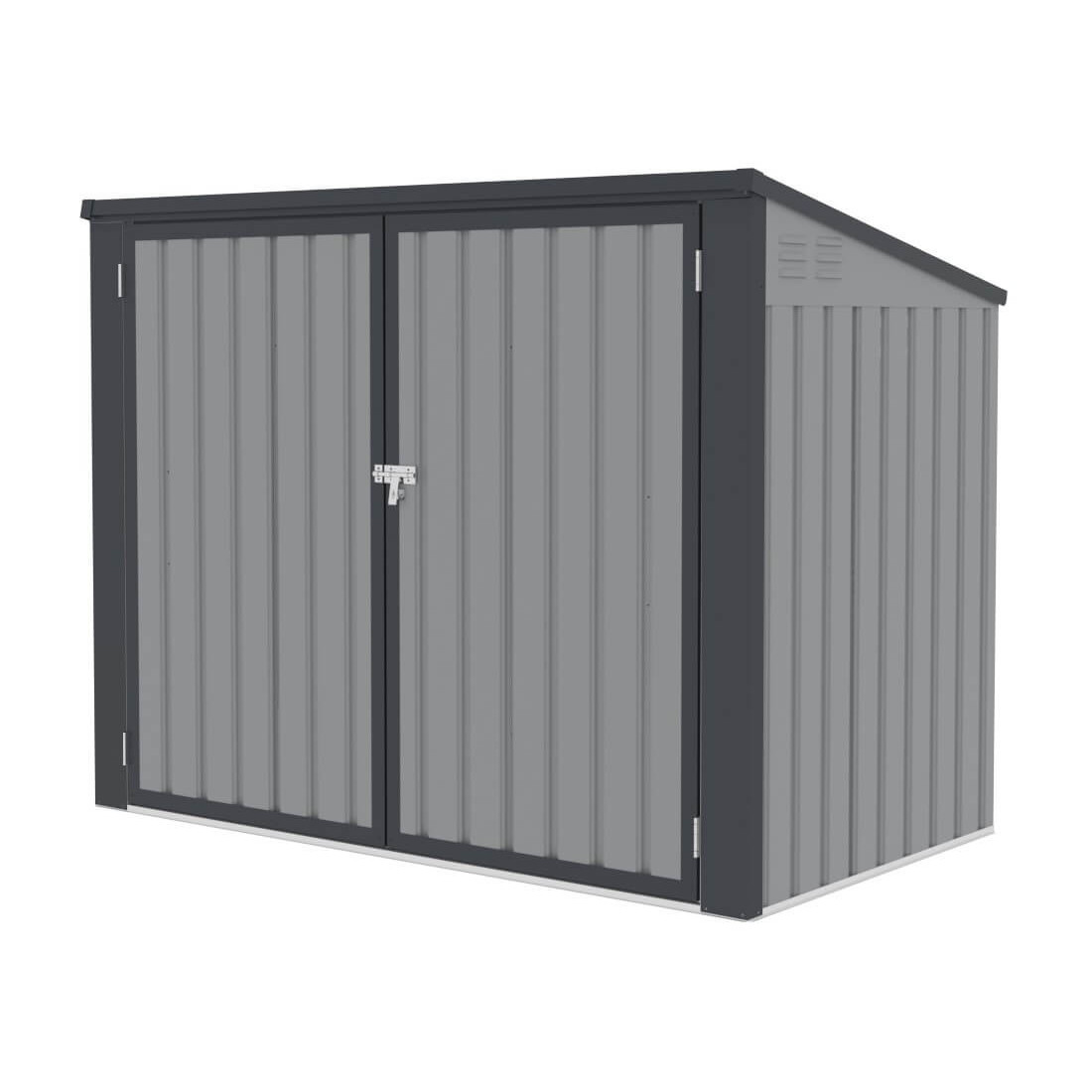 Konstrukcja do przechowywania i segregacji różnego rodzaju koszy na odpady