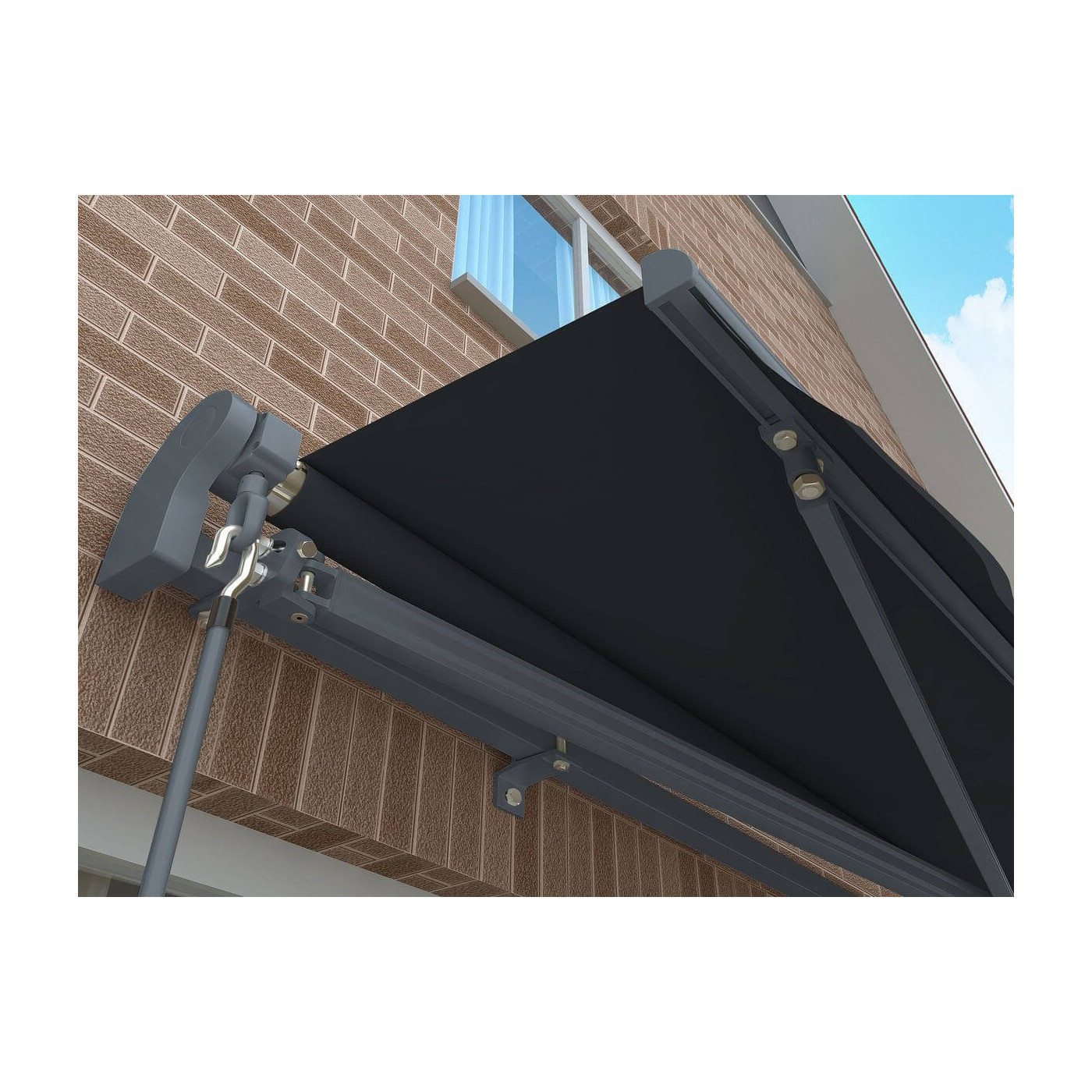 CLASSIC 450x300 TERRACE AWNING GREY