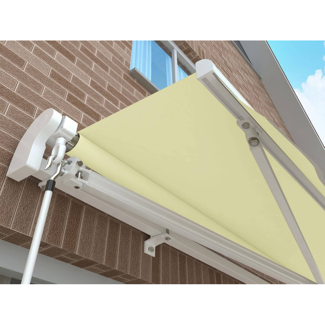 CLASSIC 450x300 TERRACE AWNING BEIGE