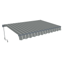 CLASSIC 500x300 TERRACE AWNING GREY/WHITE