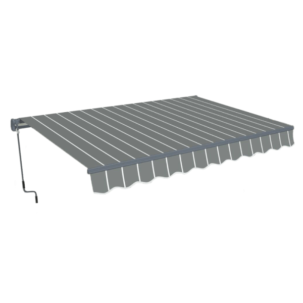 CLASSIC 500x300 TERRACE AWNING GREY/WHITE