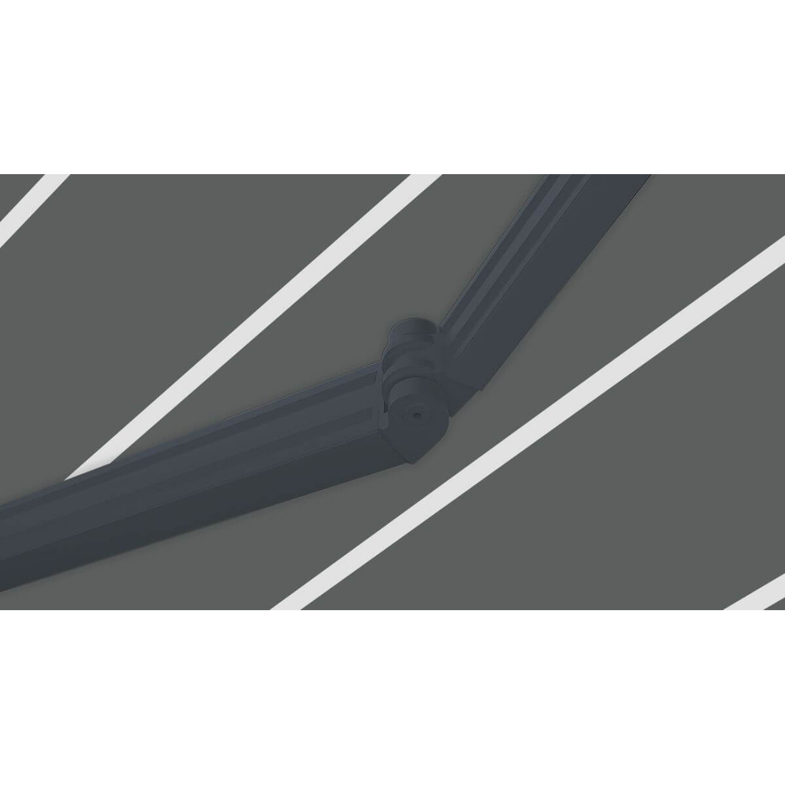 CLASSIC 500x300 TERRACE AWNING GREY/WHITE