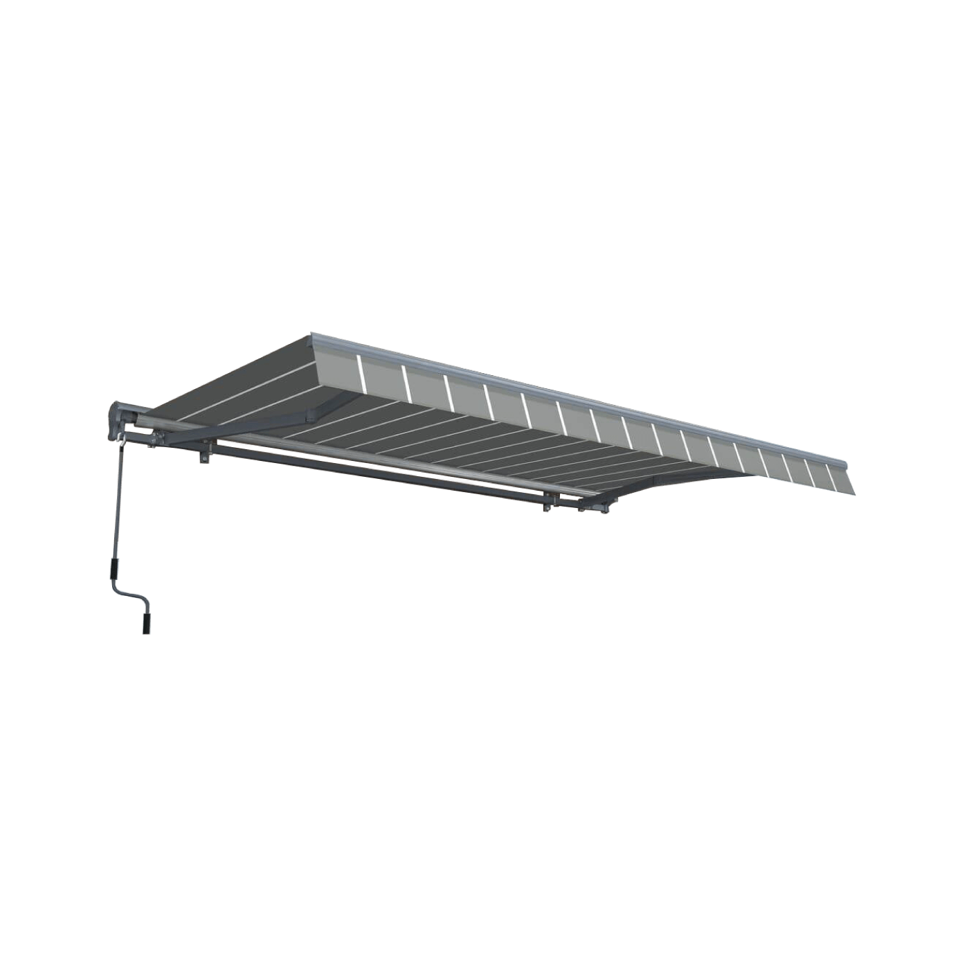 PREMIUM 450x300 TERRACE AWNING GREY/WHITE