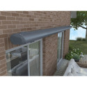 DELUXE AUTOMATIC+LED 400x300 TERRACE AWNING GREY WITH SENSOR