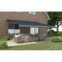 DELUXE AUTOMATIC 450x300 TERRACE AWNING GREY WITH SENSOR